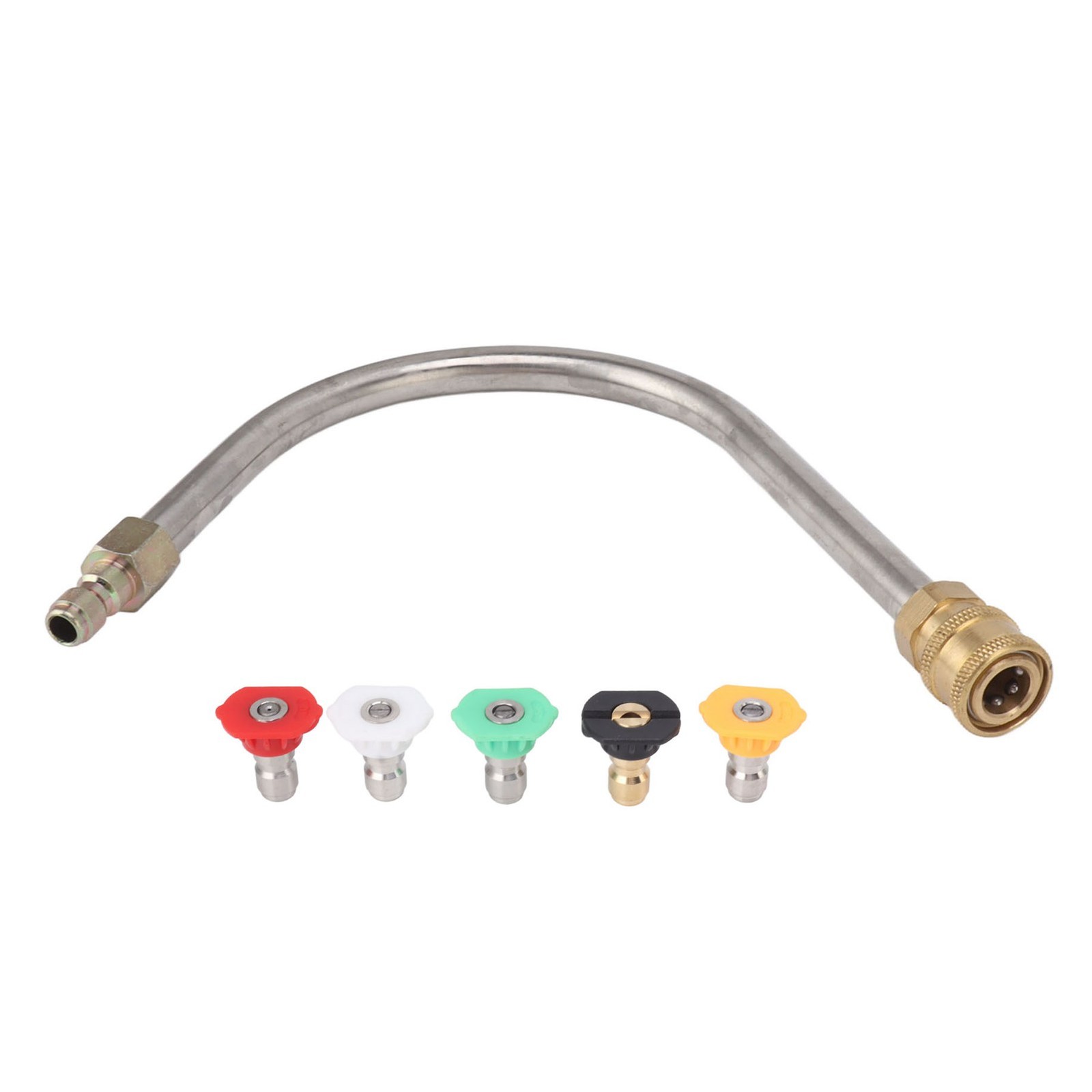 Pressure Washer Extension Wand Stainless Steel Brass 4000psi 1/4 Inch Quick