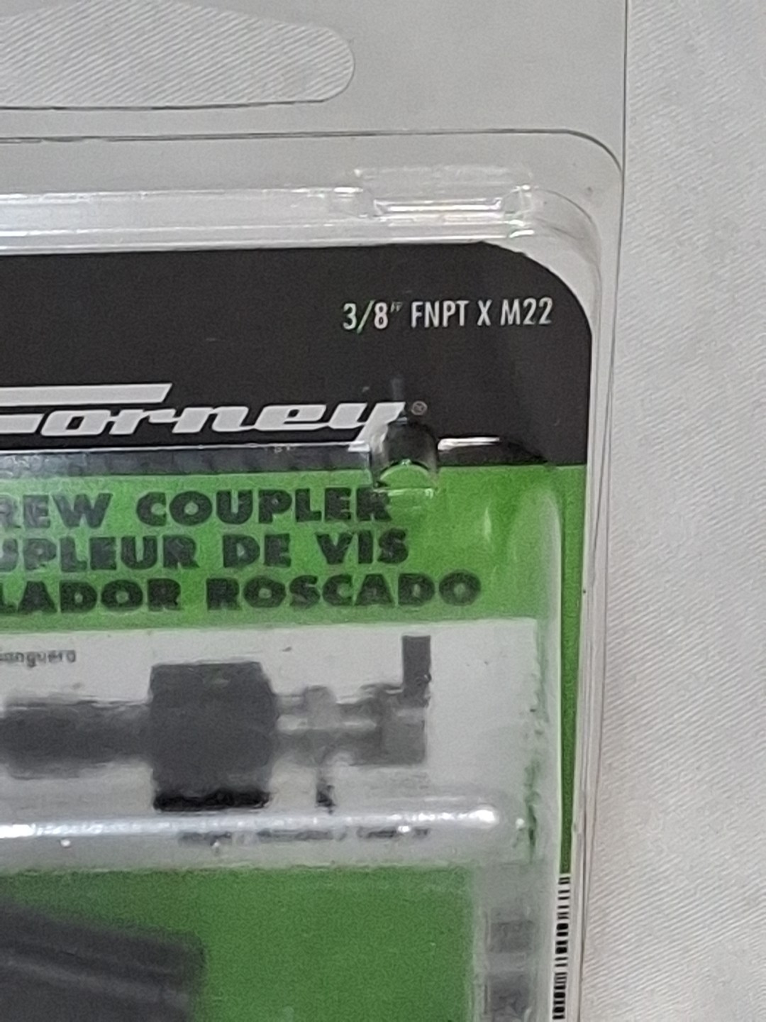 Forney Screw Coupling 3/8″ FNPT x M22 Female Pressure Washer Screw Coupler