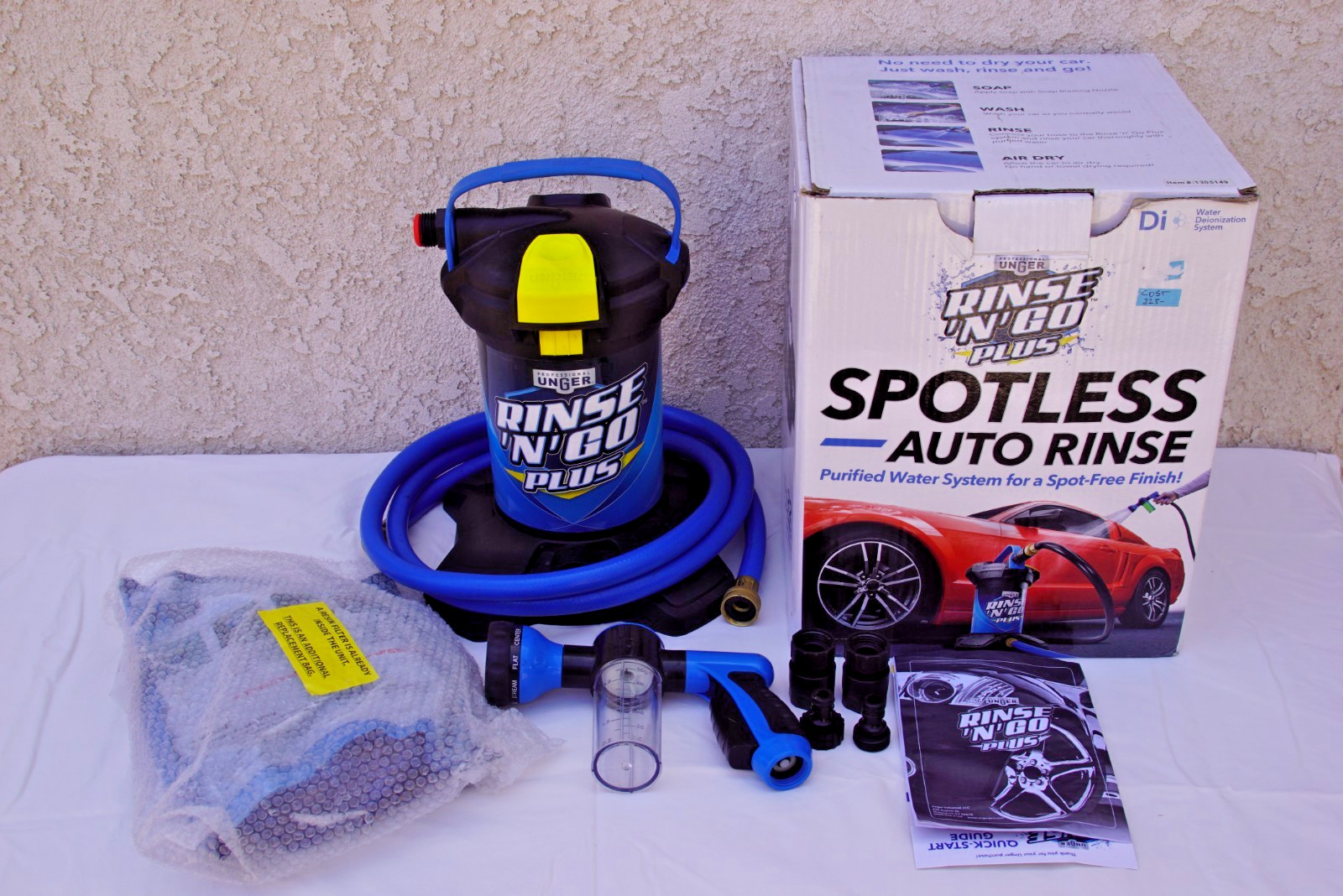 Professional Rinse ‘n’ Go Spotless Car Washing Complete Free Shipping