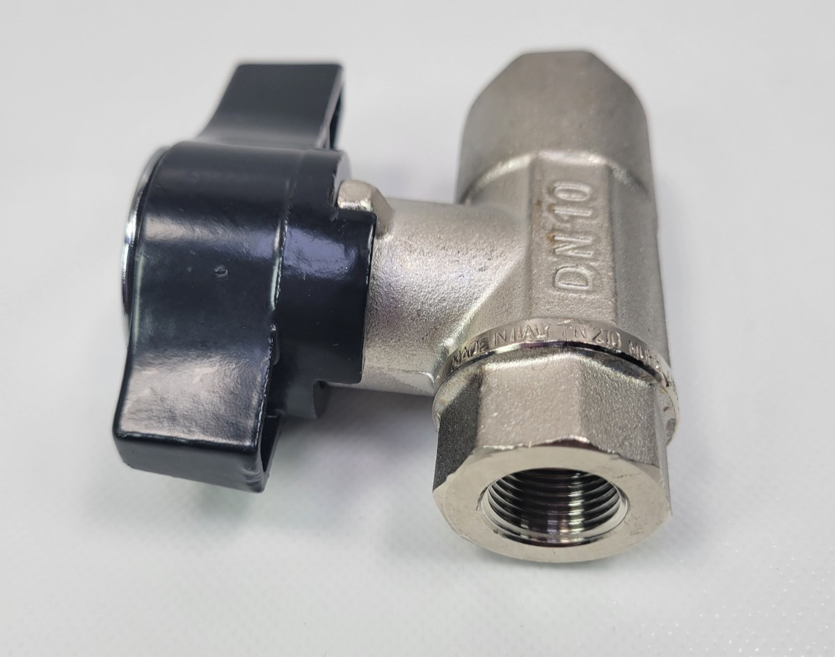 MTM Hydro 3/8″ Brass Ball Valve 20.0032 Veloci SoftWash DN10 Premium Plated New