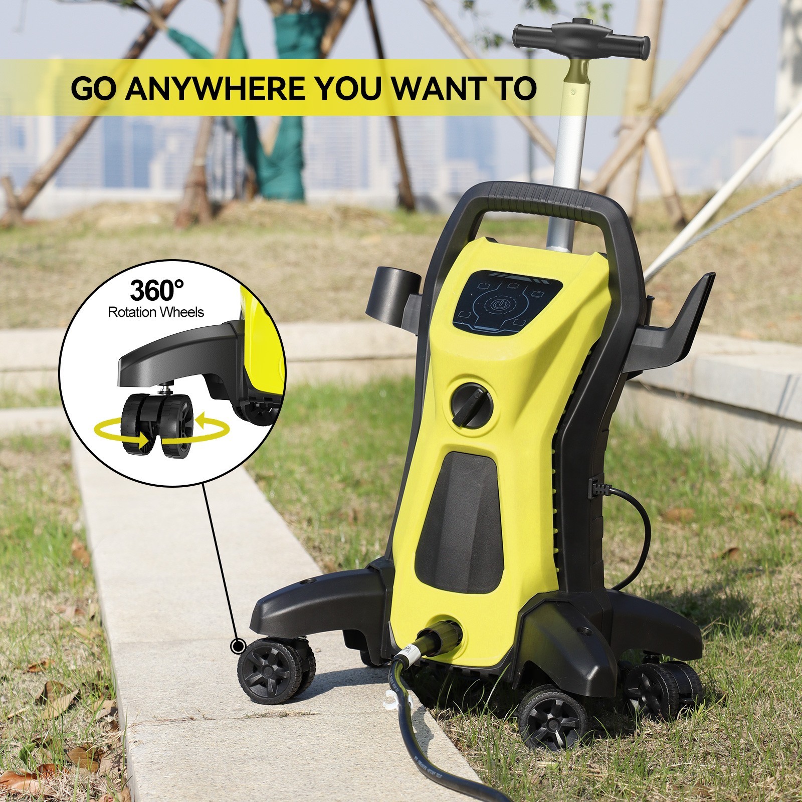 Pressure Washer 4500PSI 3.9GPM Adj-15-Level Touch Screen,car,home,yard,deck,RV