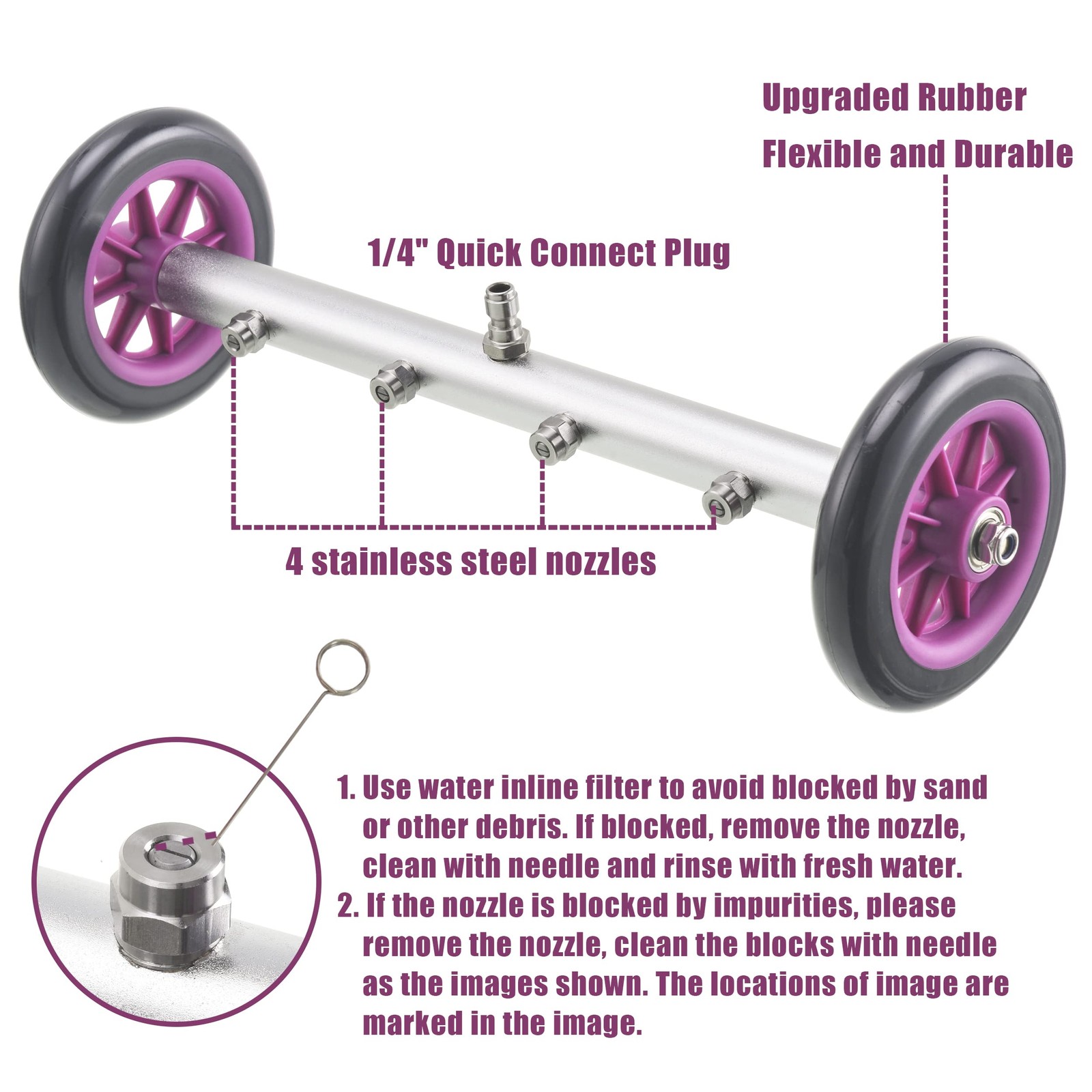 16 Inch Pressure Washer Undercarriage Cleaner