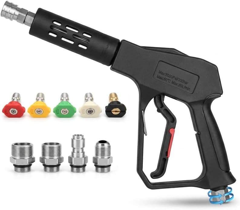 Versatile 5000 PSI Pressure Washer Gun – Swivel Design & Universal Compatibility
