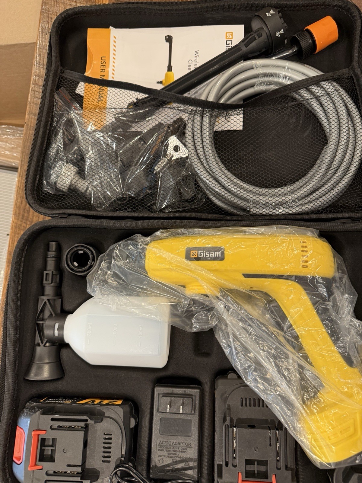 Cordless Pressure Washer,1250 PSI Cordless Power Washer with 2pcs 4.0Ah Battery