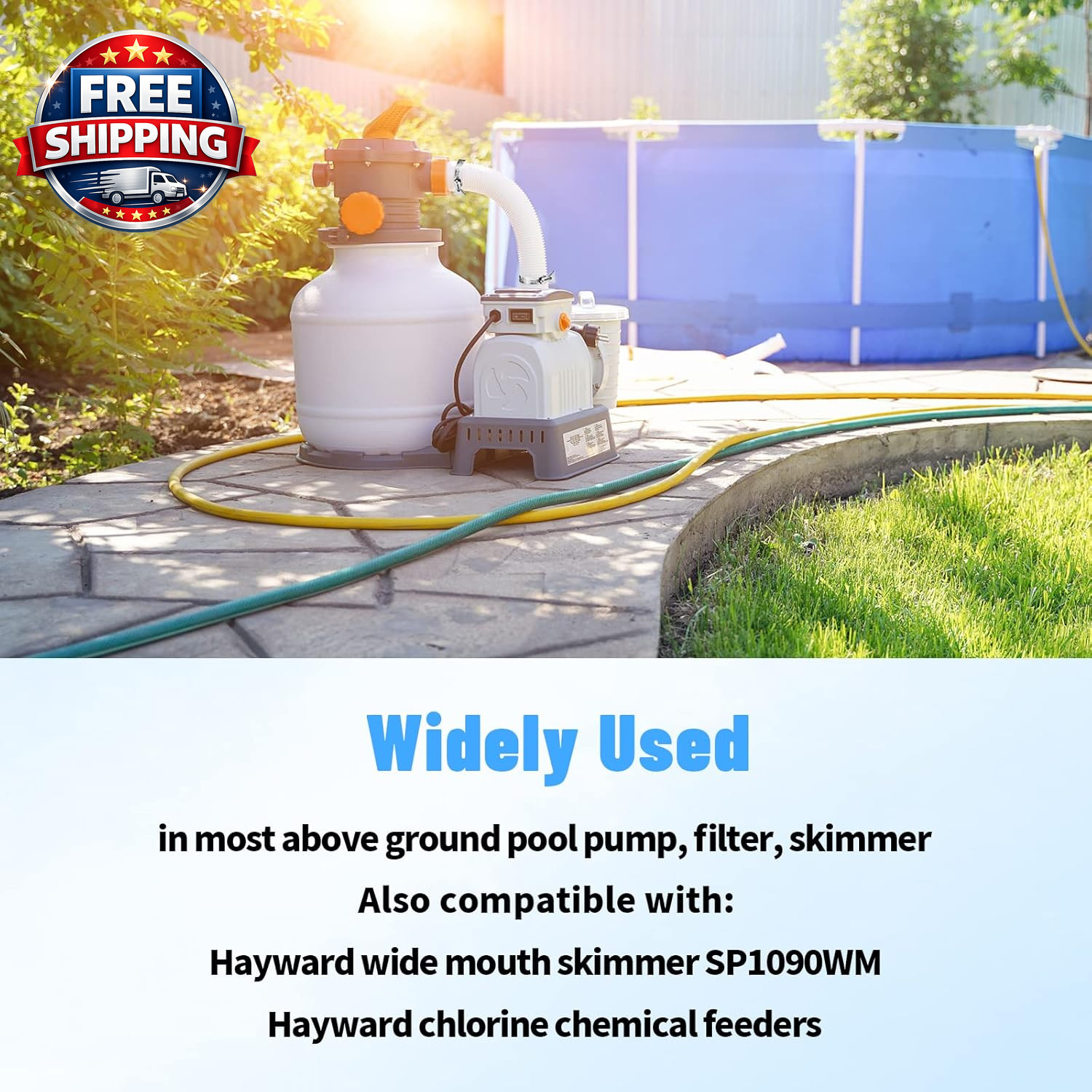 Universal 1.25″ / 1.5″ Combo Hose Adapter Pool Filter Pump Hose Adapter with Cla