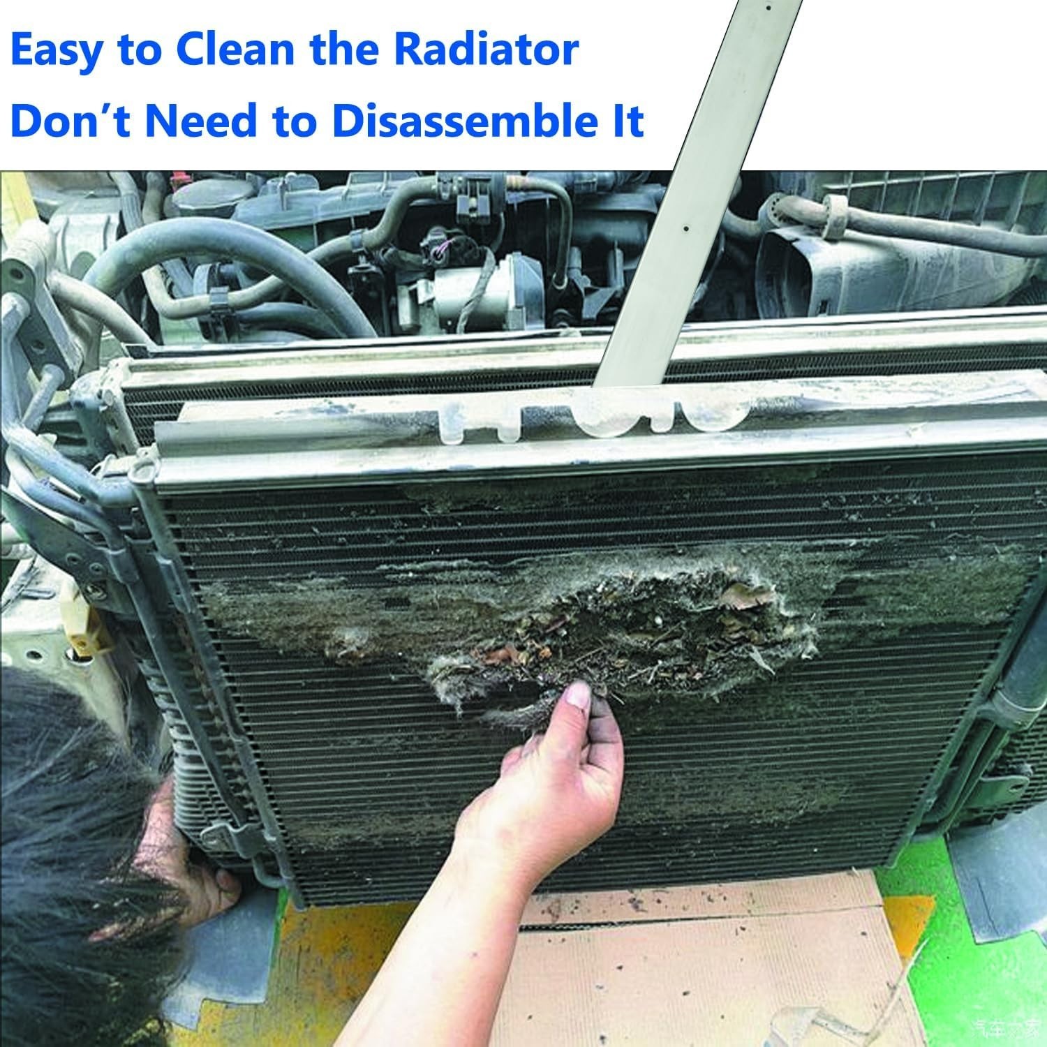 Radiator Cleaning Wand Car AC Condenser Flusher Engine Cabin Filter Wash 24In