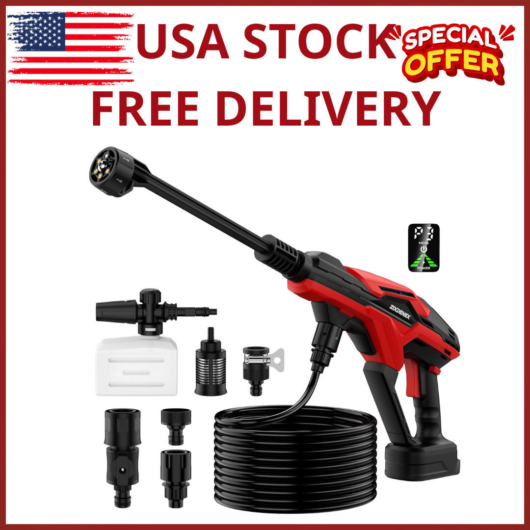 Cordless Pressure Washer for Milwaukee M18 Battery, Portable Cordless Power Wash