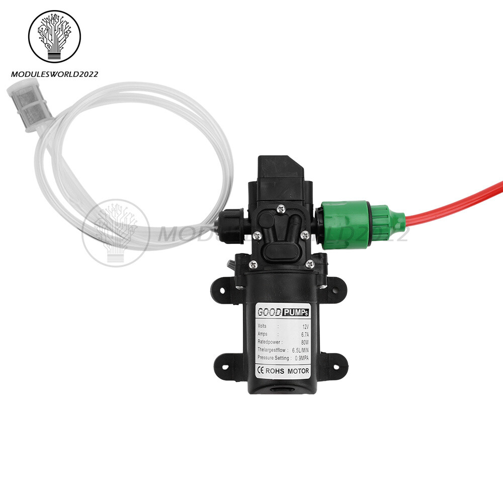 DC12V 80W High Pressure Self-Priming Car Portable Washer Water Pump Kit