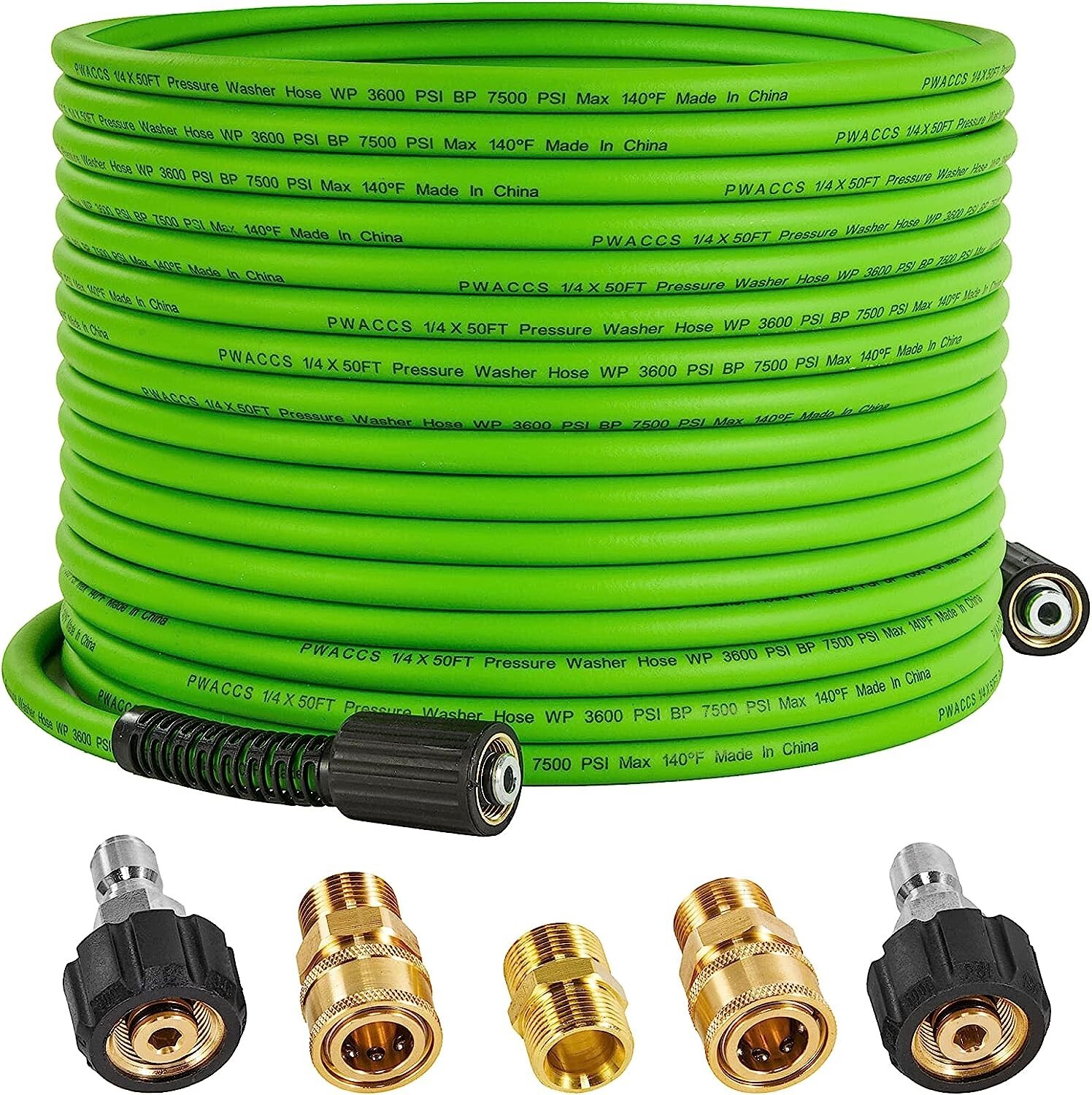 Durable Heavy-Duty Pressure Washer Hose – 3600 PSI – Flexible Power Wash Hose