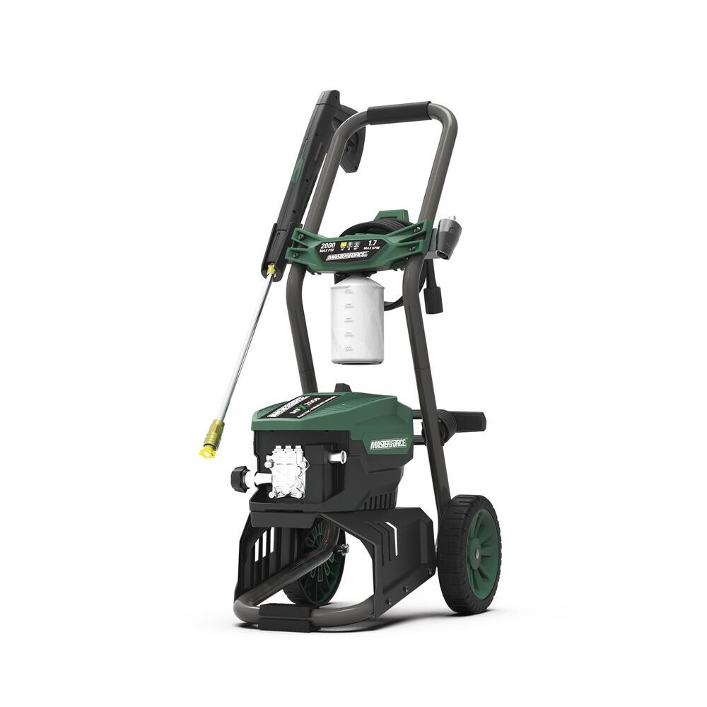 2000 PSI 1.2 GPM 13 Amp Corded Electric Low Profile Mobile Pressure Washer