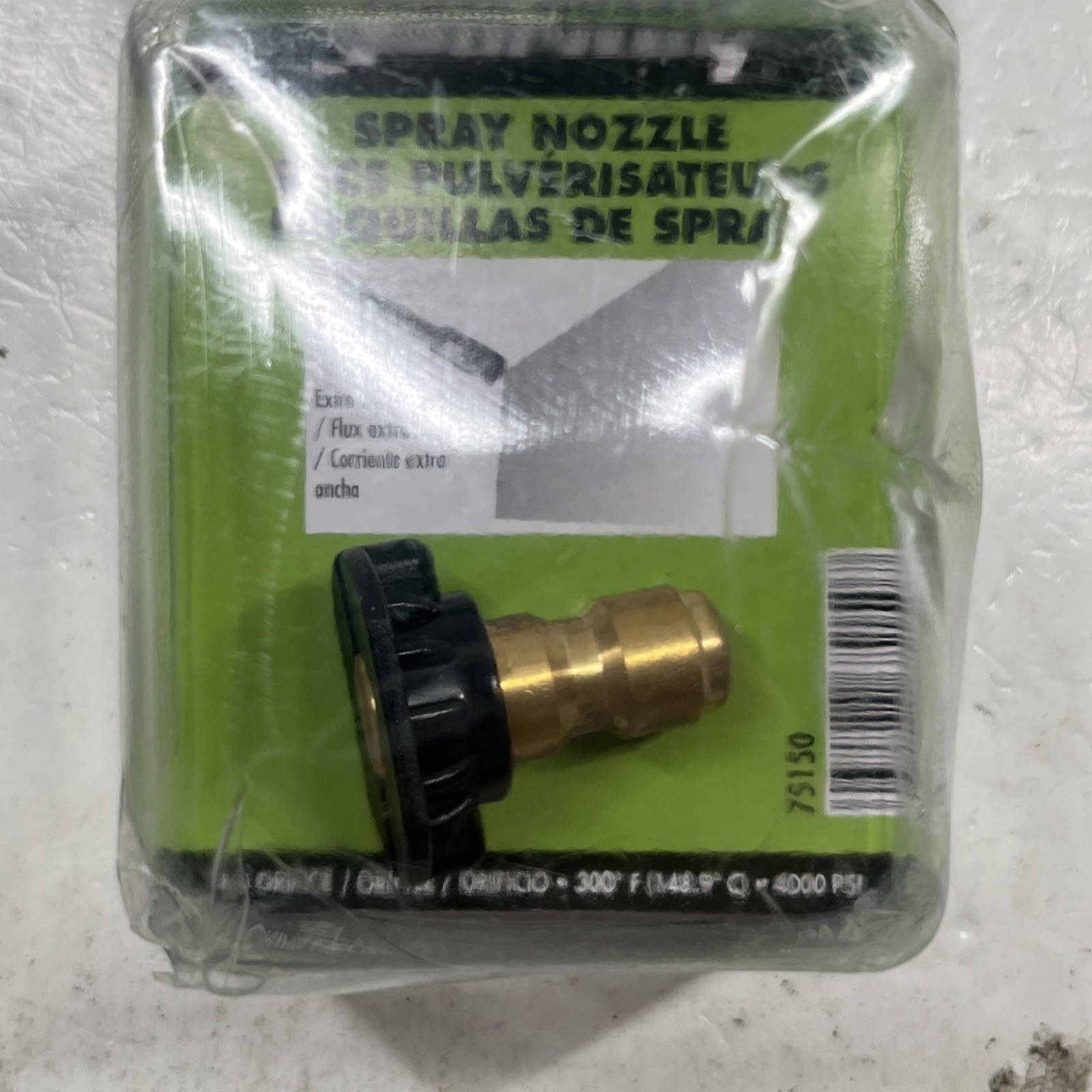Forney 75150 Brass Black 4000 PSI 65 Degree 1/4 in. Soap Nozzle 4 mm Orifice