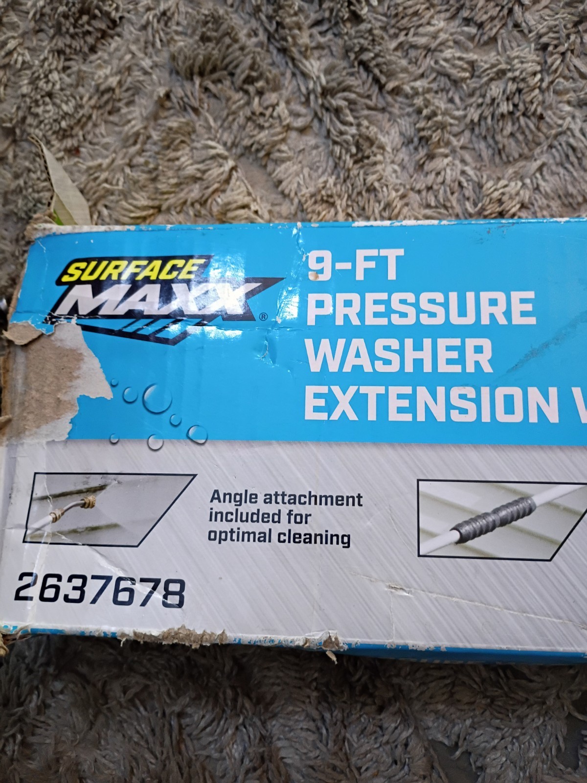 SurfaceMaxx 9-ft Pressure Washer Extension Wand # 2637678 Free US Shipping