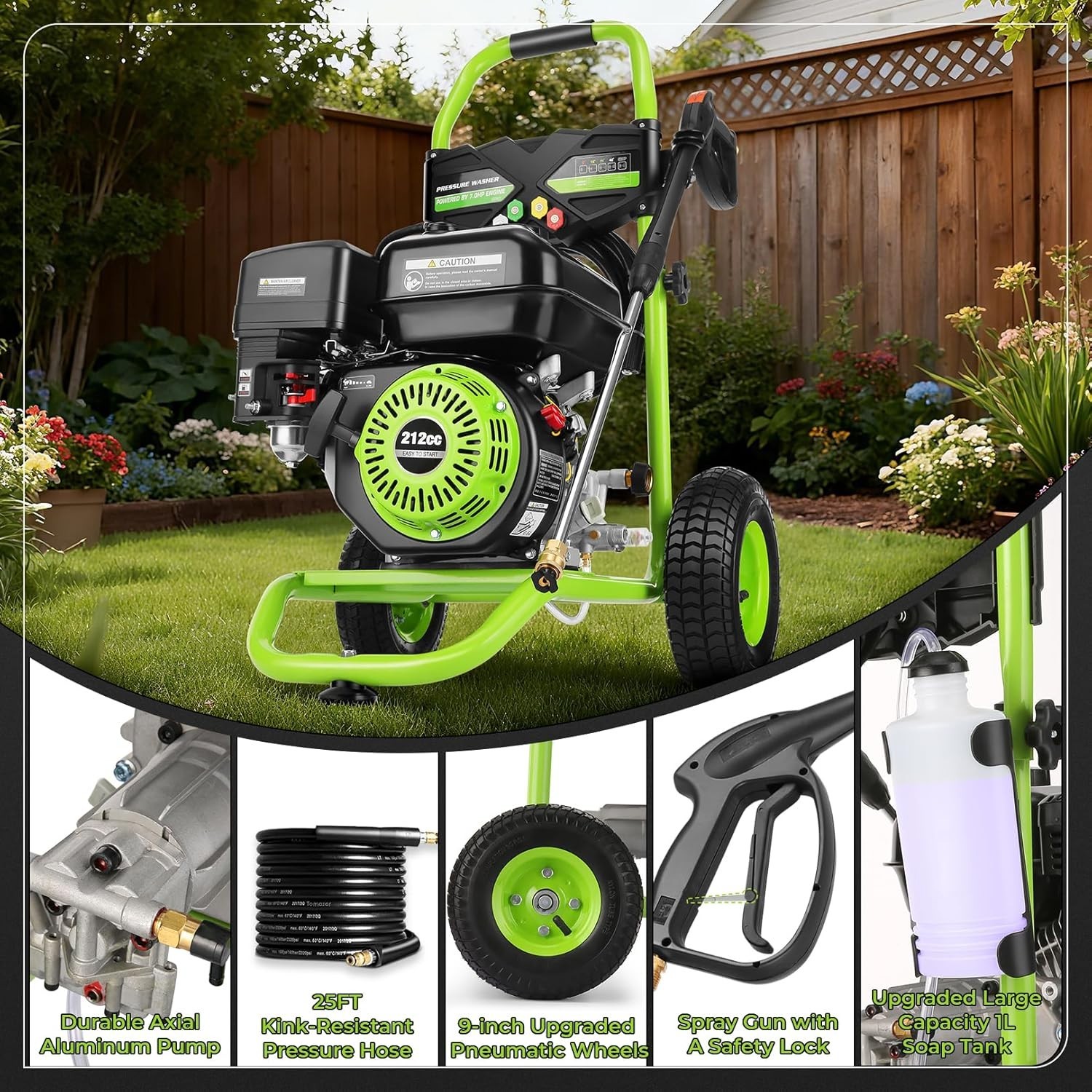 Ultimate 4200 PSI Gas Powered Washer – Versatile & EPA Compliant for Outdoor Use