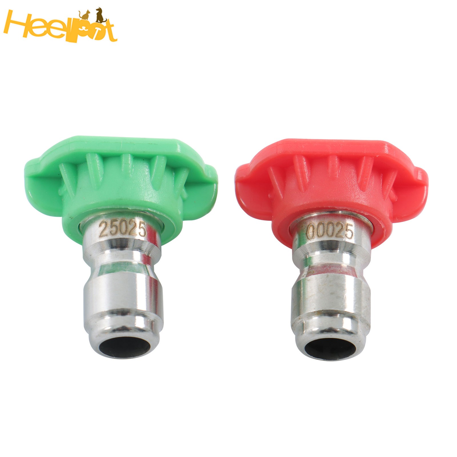 1/4 In Quick Connect W/ 5 Spray Nozzles Rotating Turbine Nozzle Set 3600 Psi