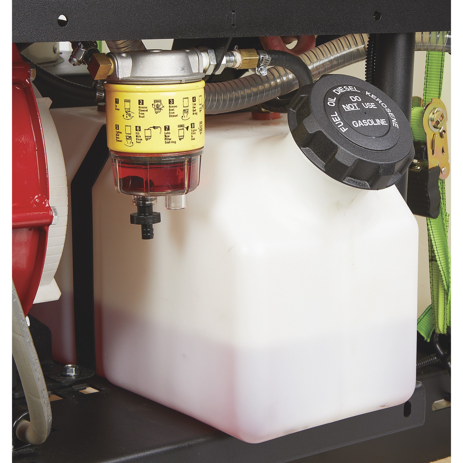 NorthStar Hot Water Pressure Washer Skid with Wet Steam, 3000 PSI, 4 GPM, Honda