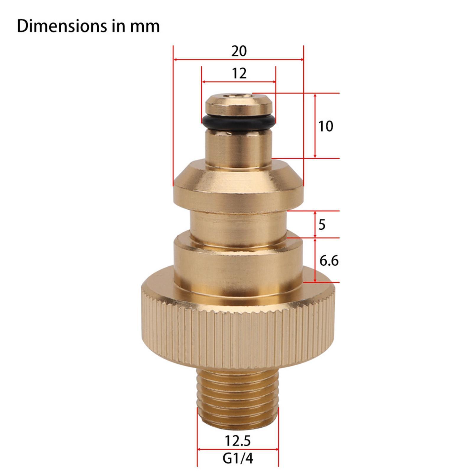 Solid Brass Hose Connector Fittings Adapter Kit 1/4 inch Solid Brass Hose