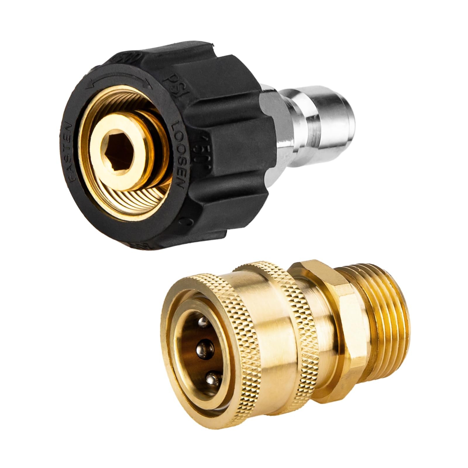 Pressure Washer Adapter Quick Connect Kit M22 14mm To 3/8 Inch Hose Fitting