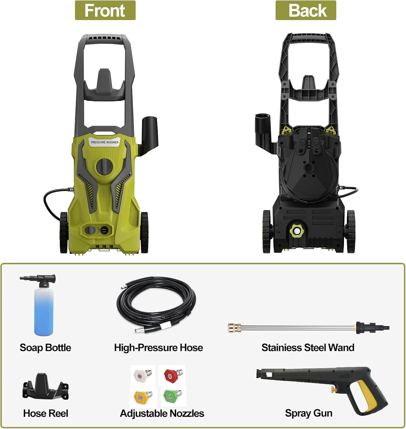 Brand New, Unopened Electric Pressure Washer – 1600 PSI 1.6 GPM 25FT Hose 4 Nozz
