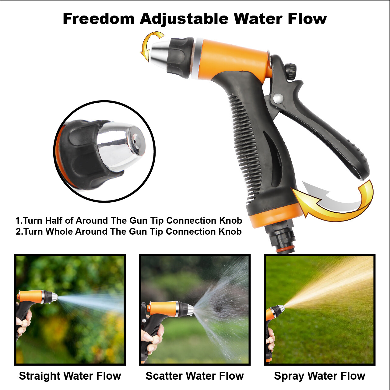 12V Electric Sprayer Gun 120PSI Car High Pressure Washer Set + Hose + Water Pump