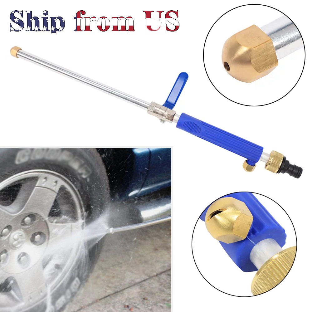 High Pressure Power Washer Water Spray Gun Nozzle Wand Attachment Hose 1pc