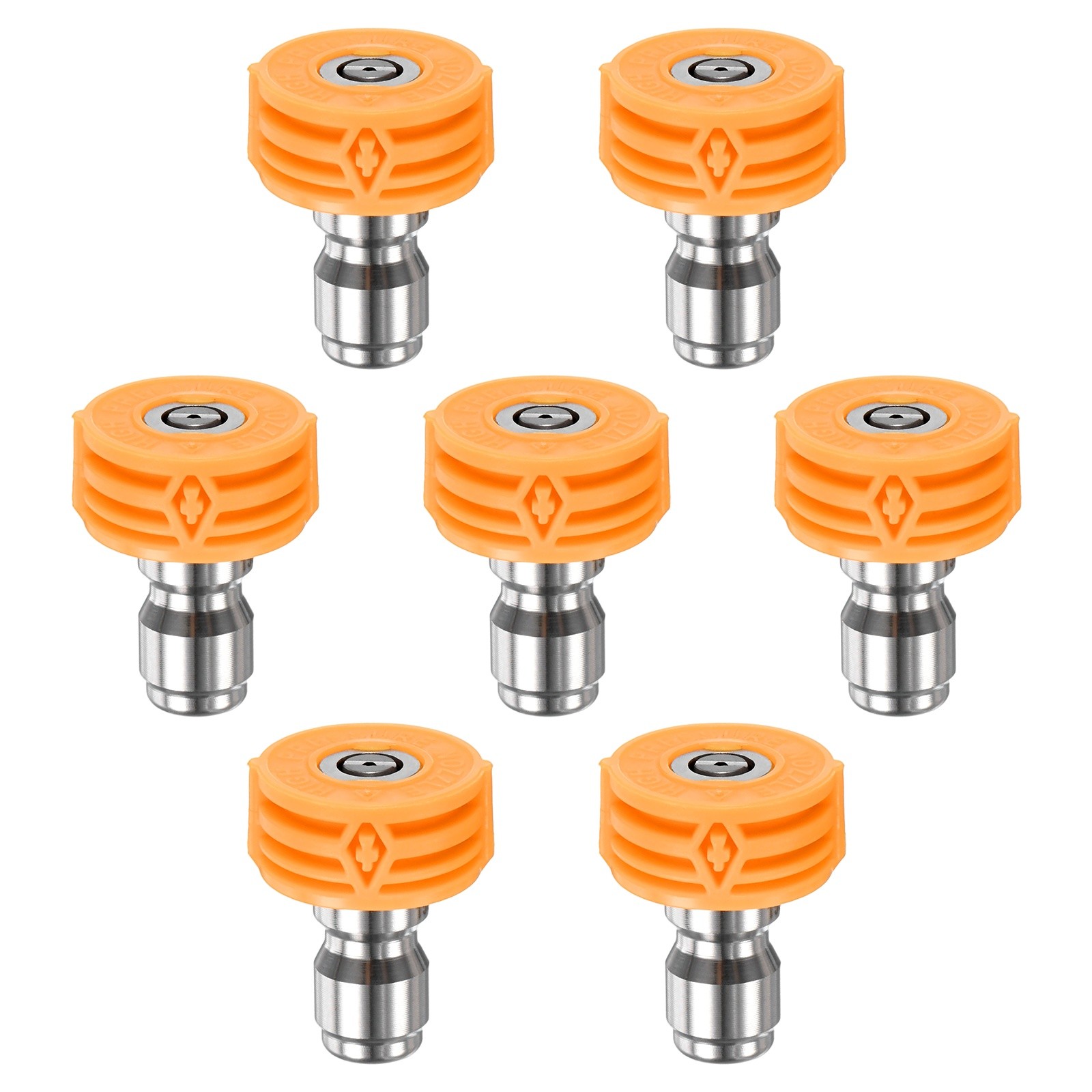 7-Pack 1/4″ Quick Connect, Orifice 4.0 Pressure Washer Tips [Yellow]