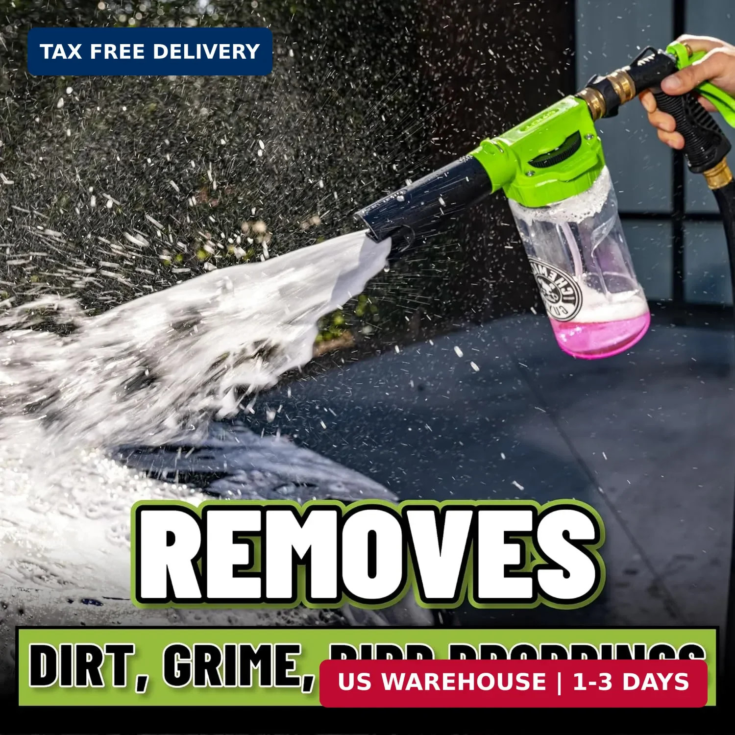 Chemical Guys TORQ Foam Blaster 6 – Foam Cannon Garden Hose Attachment, Easy to