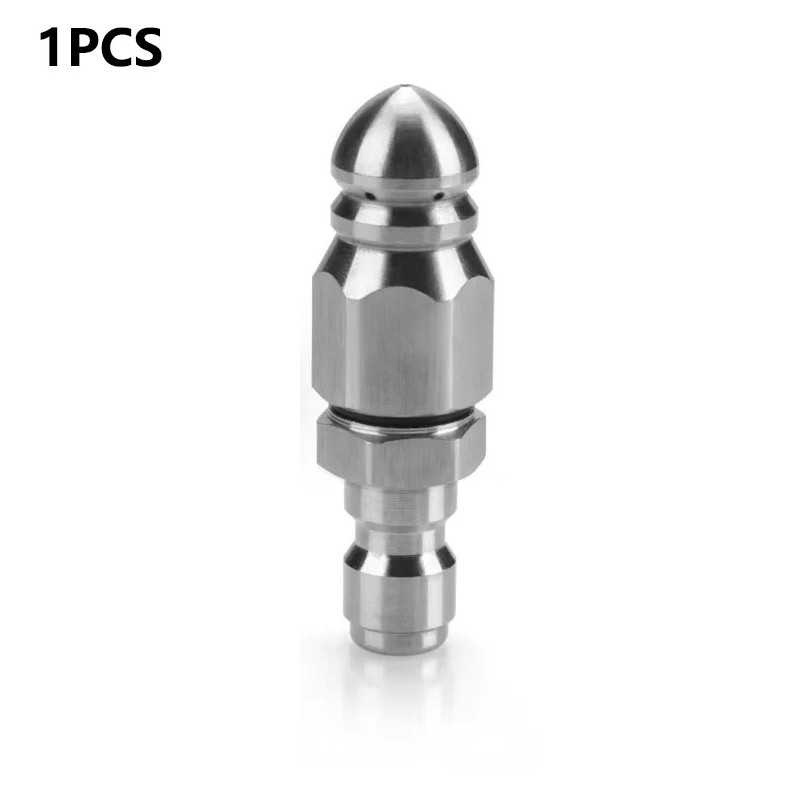 1pc Pressure Washer Sewer Jetter Nozzle 1/4in Quick Connect 5000PSI – NEW