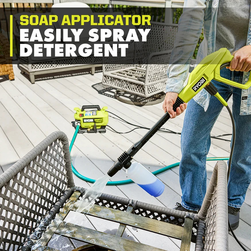 RYOBI 1800 PSI 1.2 GPM Cold Water Corded Electric Pressure Washer RY141803