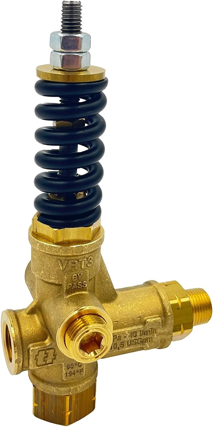 VRT3-310 Unloader Black Spring 4500 PSI 10.5 GPM Adjustment Knob