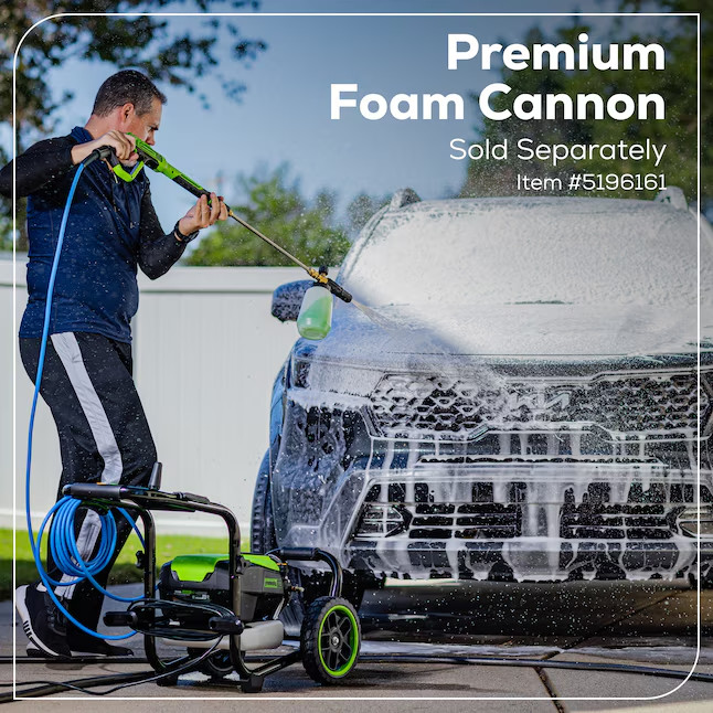 Greenworks Pro 3000-PSI 2.0-GPM Cold Water Electric Pressure washer with 5 Spray