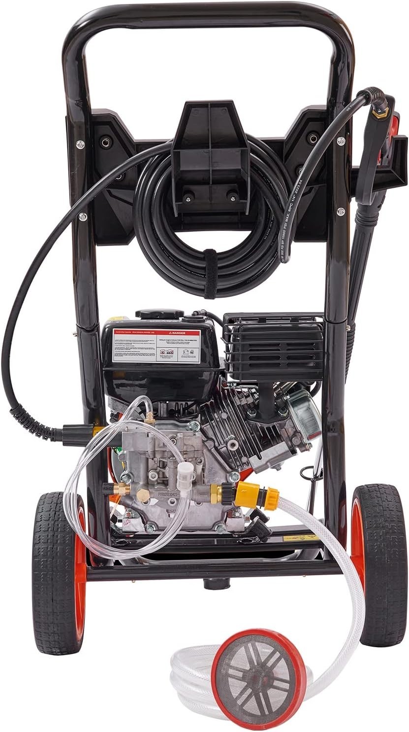 Gas Powered Pressure Washer 3400 PSI 2.6 GPM, with Spray Gun and Extension Wa…