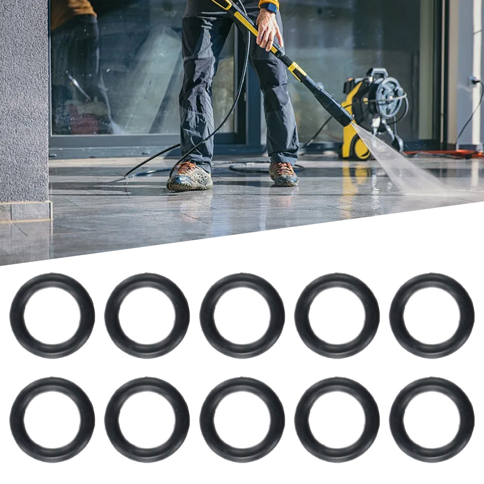 20 Pcs Rubber 1/4 O-Rings Sealing Ring For Pressure Washer Hose Quick Disconnect