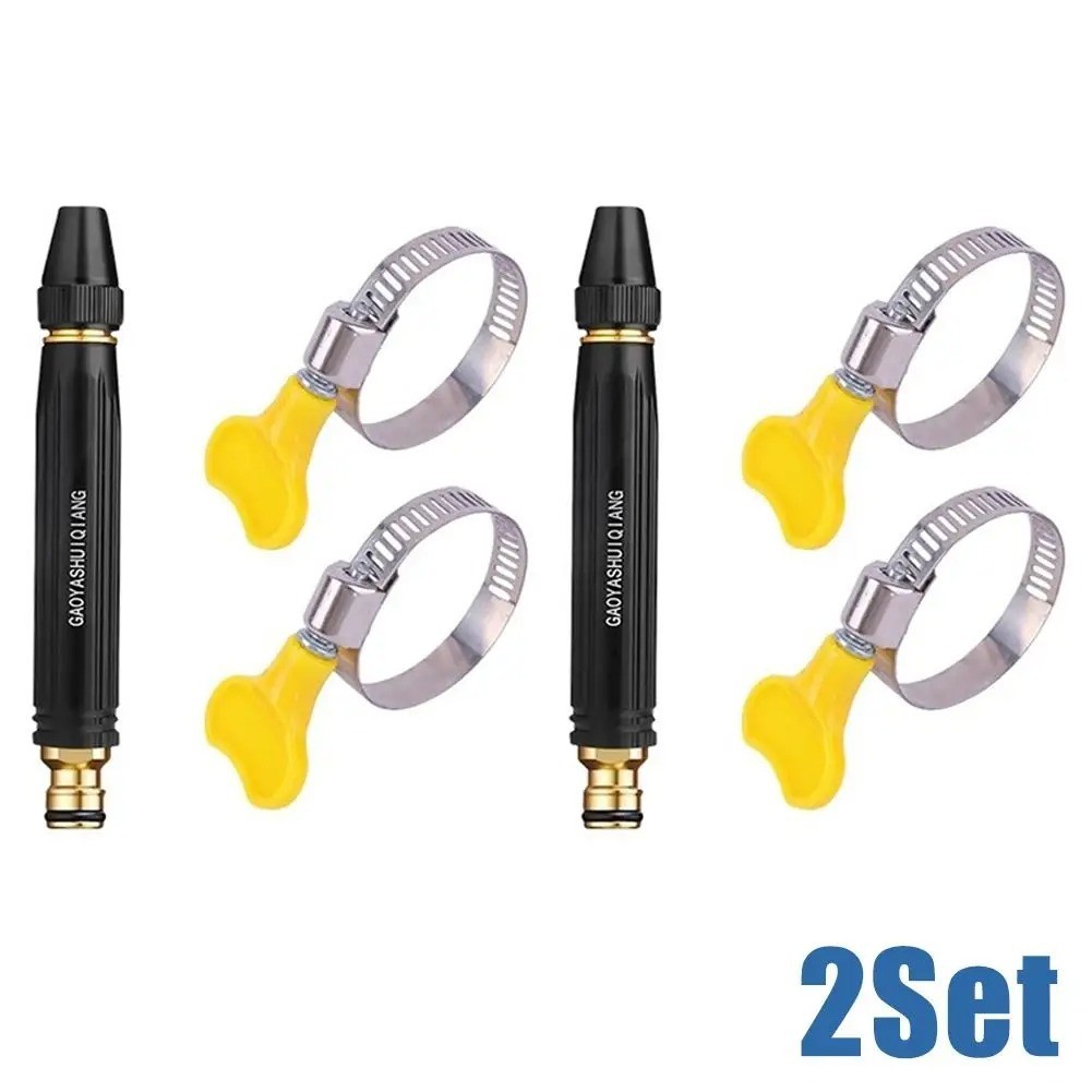 2SET High Pressure Hose Nozzle Water Gun for Car Wash Garden Pressure Booster