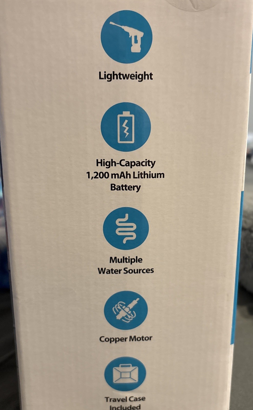 Brookstone Cordless High-Pressure Washer Portable Rechargeable – Brand New