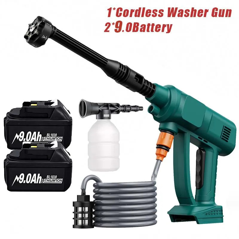 Cordless High Pressure Electric Washer for Makita 18V Battery 6 in 1 Spray Gun H