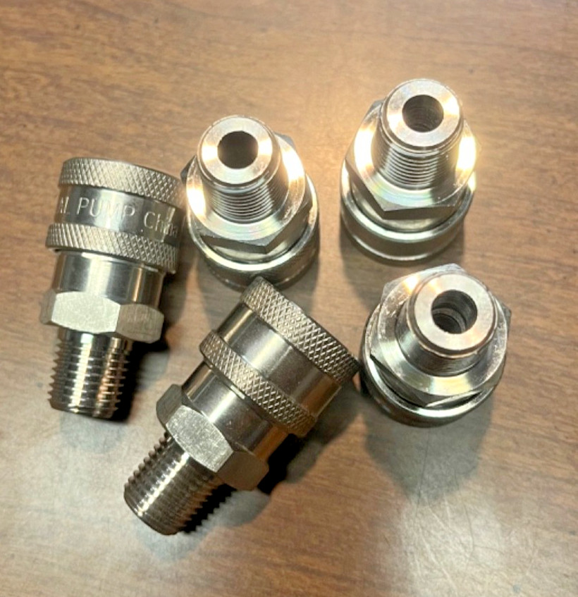 1/4″ Stainless Steel Pressure Washer Quick Connect Socket (5 Pack) MNPT