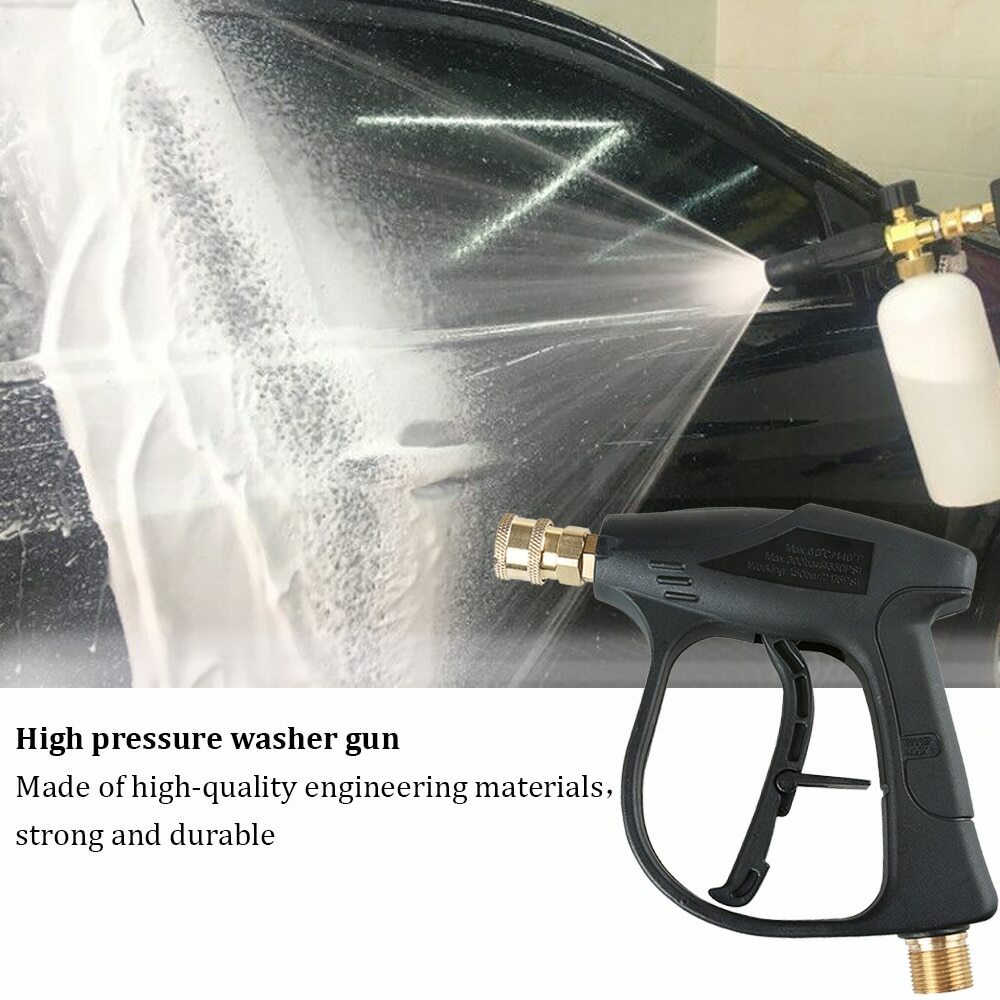 1/4″ Snow Foam Washer Gun Car Wash Soap Lance Cannon Spray Pressure Jet Bottle