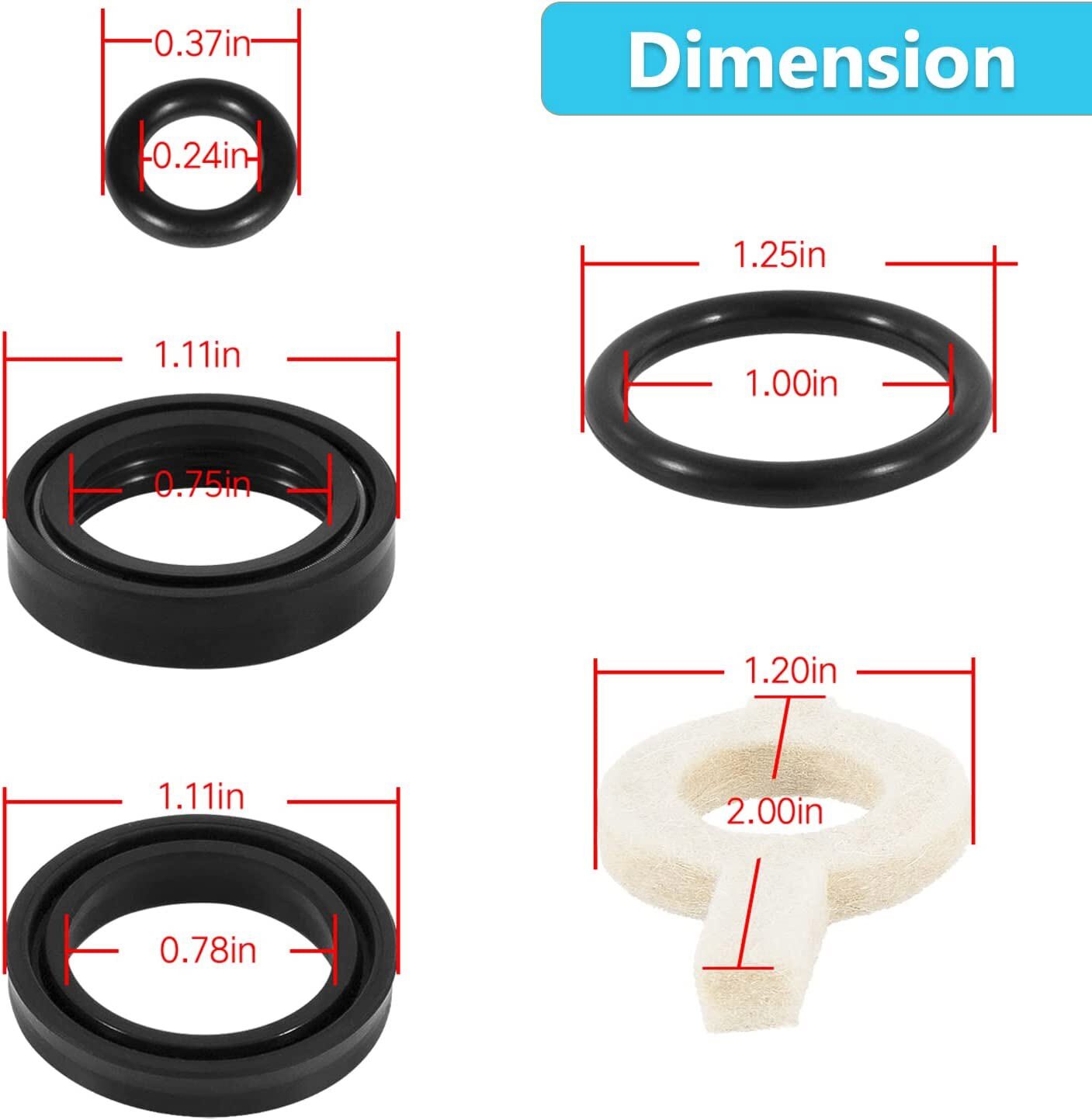 Fits Cat Pump Model 30 31 34 35 310 310S 310B 310W 340 34 30623 Seal Kit