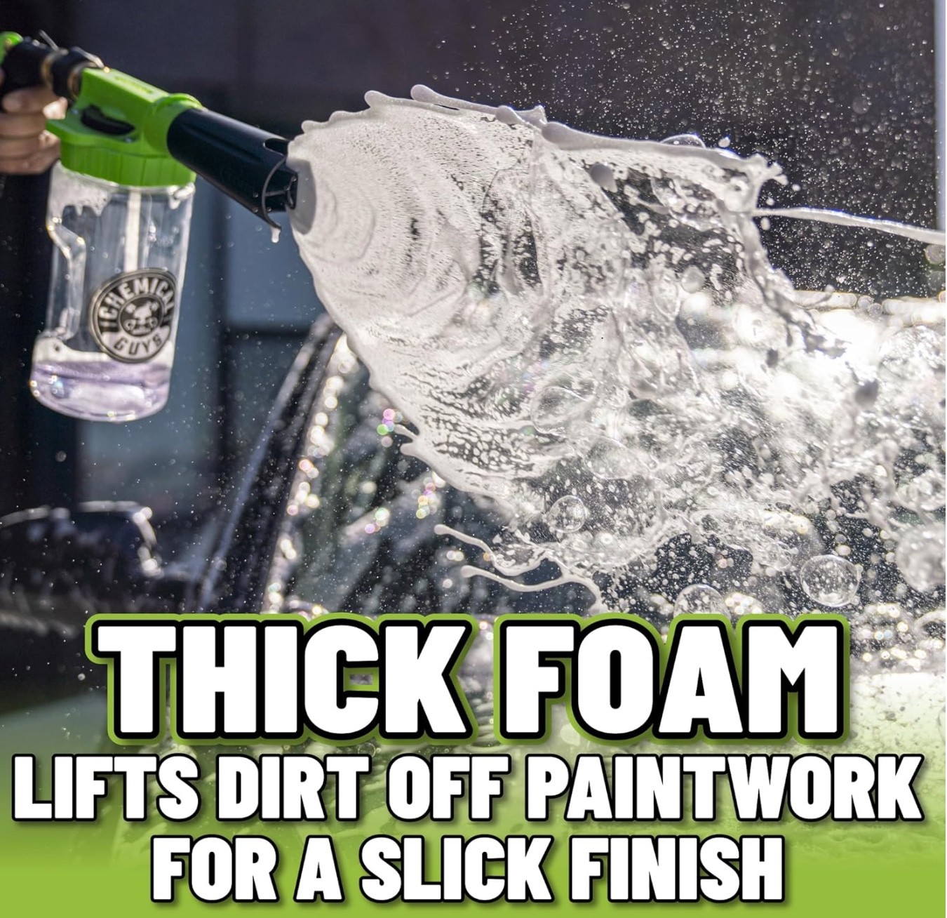 Foam Blaster 6 – Foam Cannon Garden Hose Attachment, Easy to Use, Sprays Thick