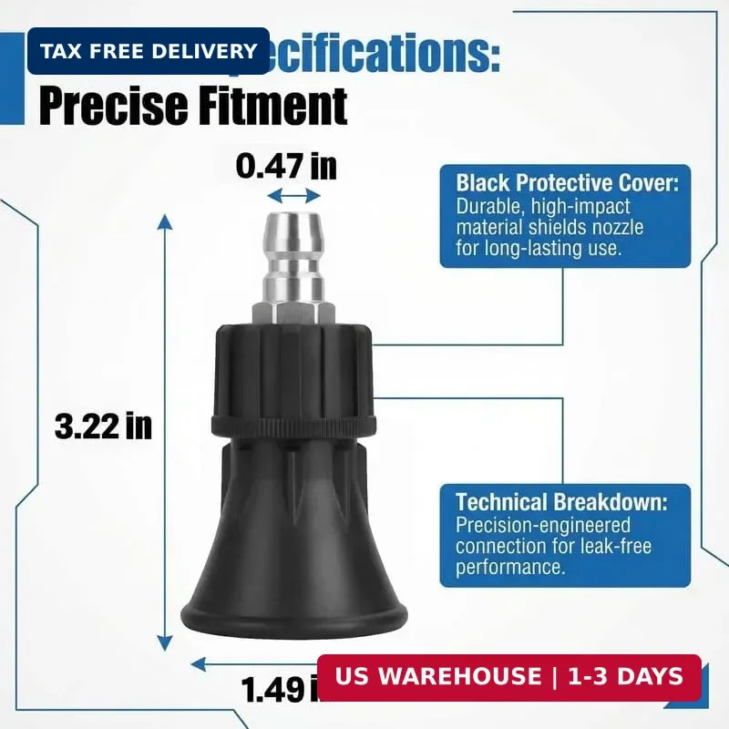 Pressure Washer Nozzle Guard (40° Degree, 4.0 Orifice) – Constructed from stainl