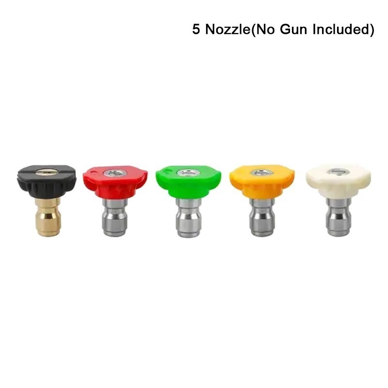 150Bar High Pressure Car Wash Gun Quick Connect with 5 Spray Nozzles Aluminum