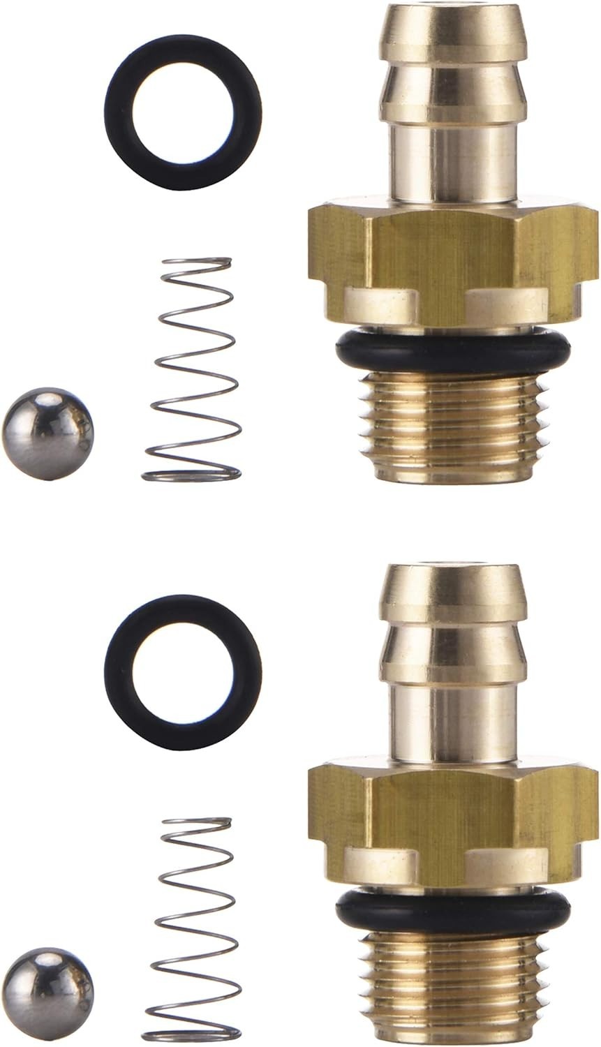High-Quality Brass Chemical Injector Set for Pressure Washers | 1/8 Inch Thread