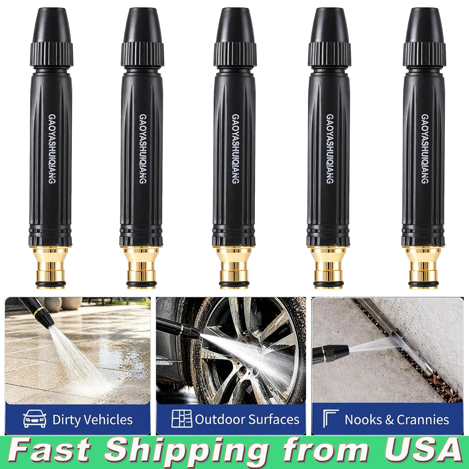 1-10PCS High Pressure Car Wash Water Gun Spray Nozzle Portable Washer for Auto