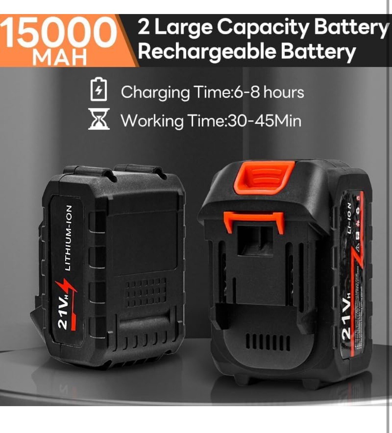 Portable Cordless Pressure Washer, 2 Rechargeable 4.0Ah Batteries 6 In 1
