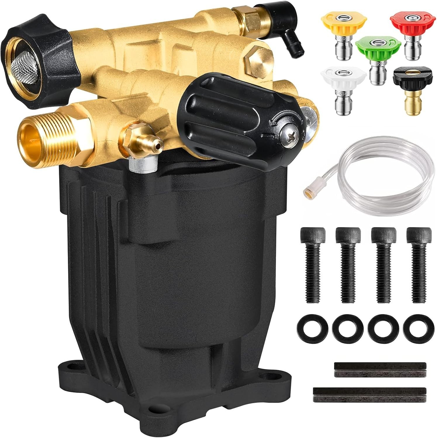 YAMATIC Horizontal Axial Pressure Washer Pump 3/4″ Shaft 2800-3400 PSI 2.5 GPM