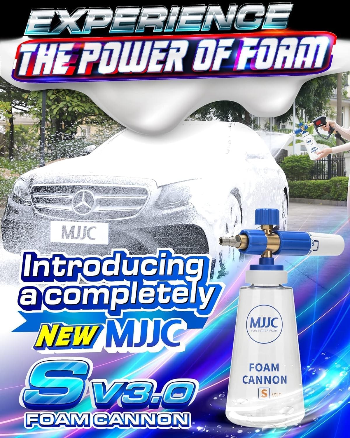 Foam Cannon S V3.0 (Thicker Snow Foam Technology) with Quick
