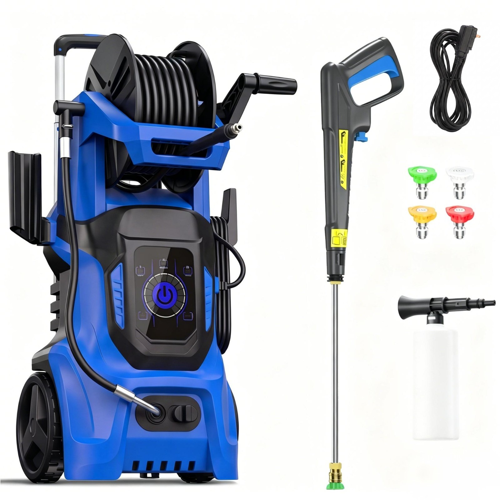 Electric Pressure Washer 5000PSI 2.65GPM, 15 Level Adjustable Touch Screen