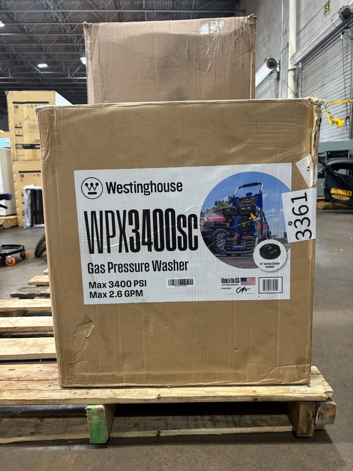 Westinghouse WPX3400SC 5 Nozzles PWSC SurfaceCleaner Combo Kit 3400-PSI 2.6-GPM