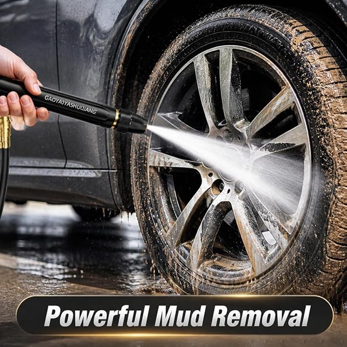 Larnto High Pressure Hose Nozzle Water Gun for Car Wash Garden Pressure Booster