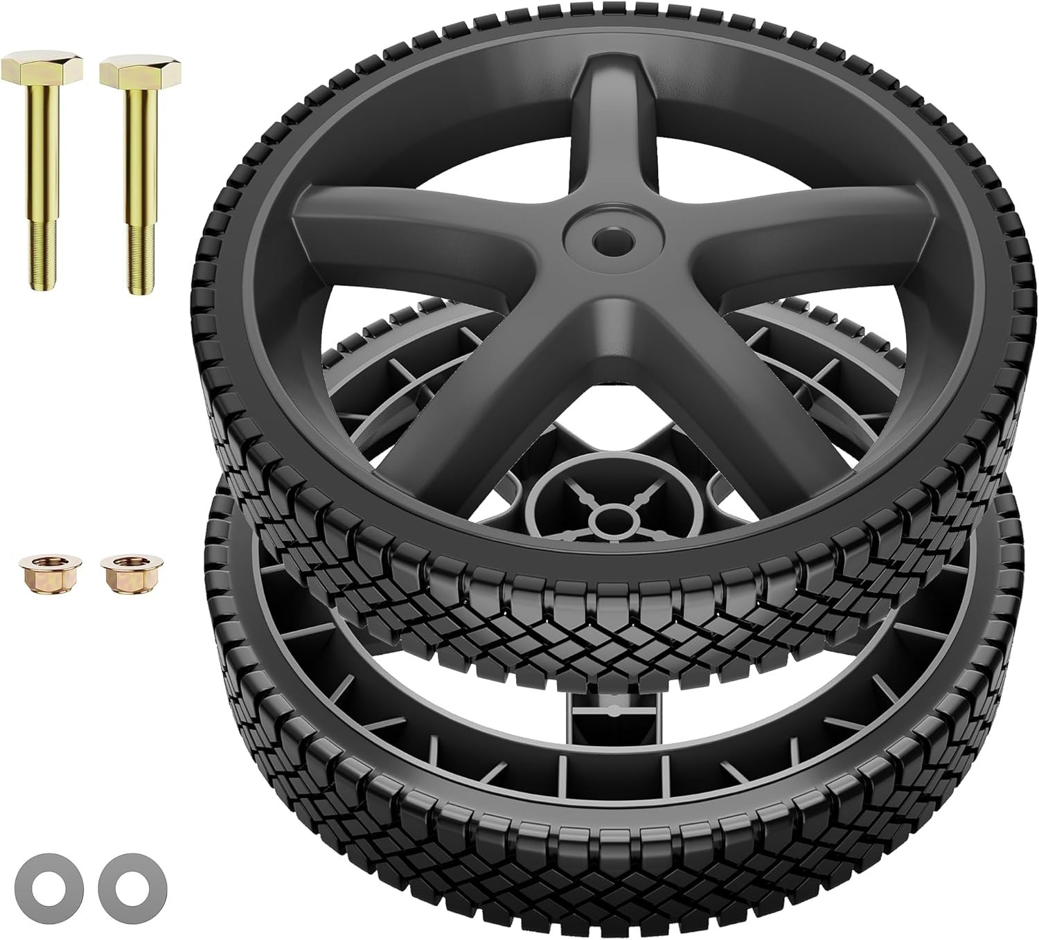 Durable 12″ Anti-Slip Pressure Washer Wheels – Fit for Ryobi, Homelite, BlackMax
